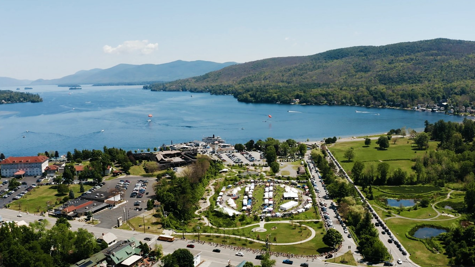 Lake George Festival Commons Aerial